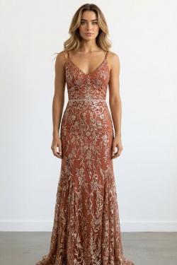 Robe Sirène Pailletée Dos Nu – MC Élite