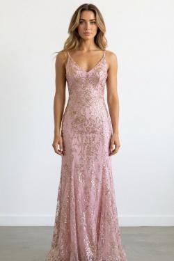 Robe Sirène Pailletée Dos Nu – MC Élite