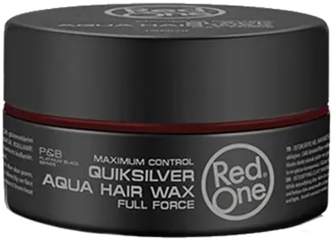 Red One Cire Coiffante Aqua Hair Wax Full Force, Contrôle Maximum, 150ml (quicksilver)