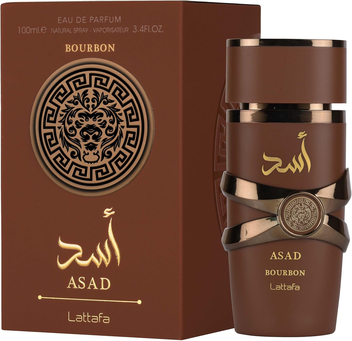 Asad - Bourbon by Lattafa for Men - 3.4 oz EDP Spray