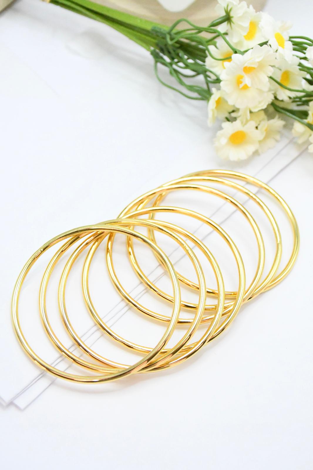 Bracelets Joncs Dorés – Set de 7