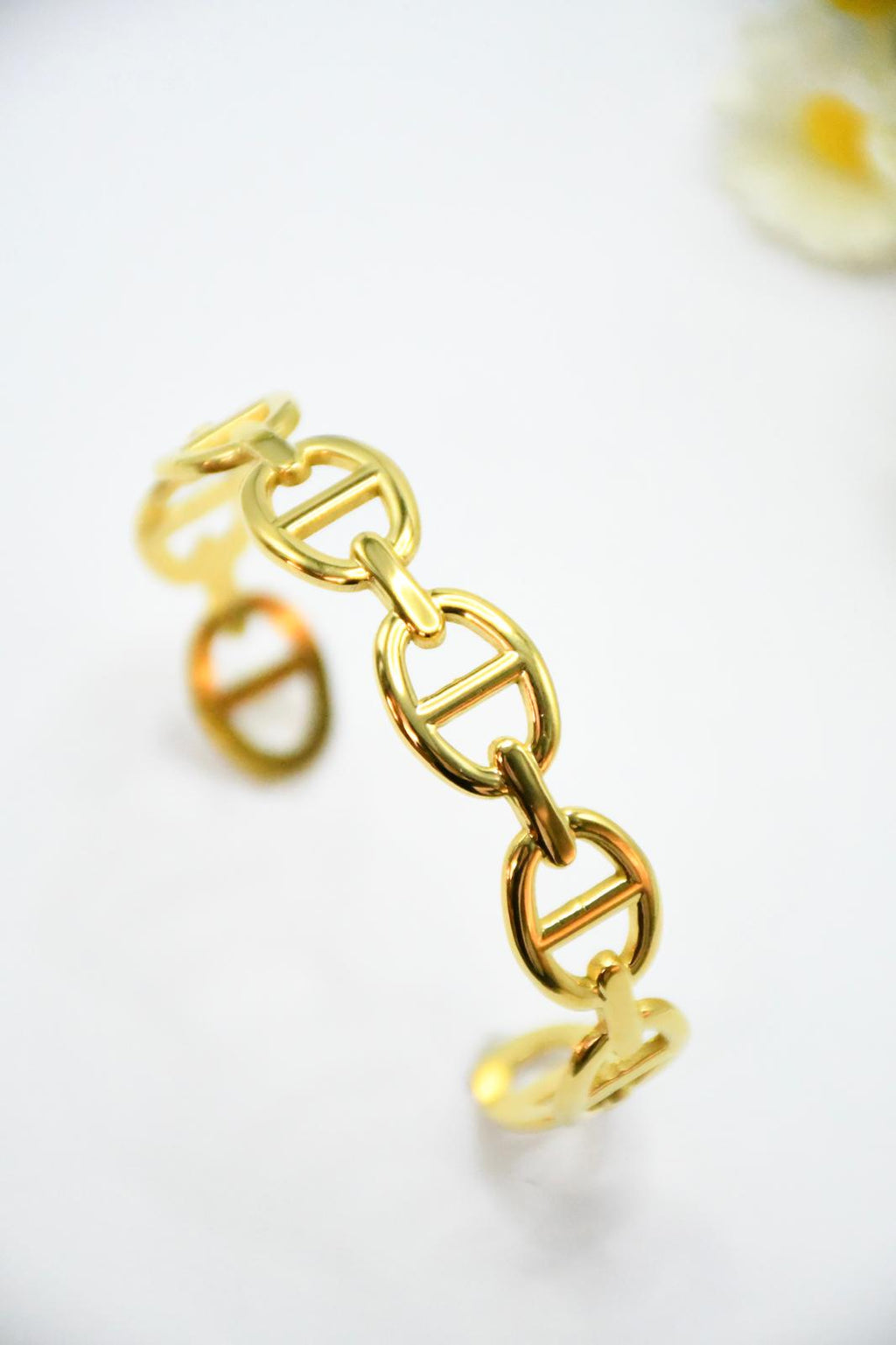 Bracelet Chaîne Marine Dorée – Maille Nautique