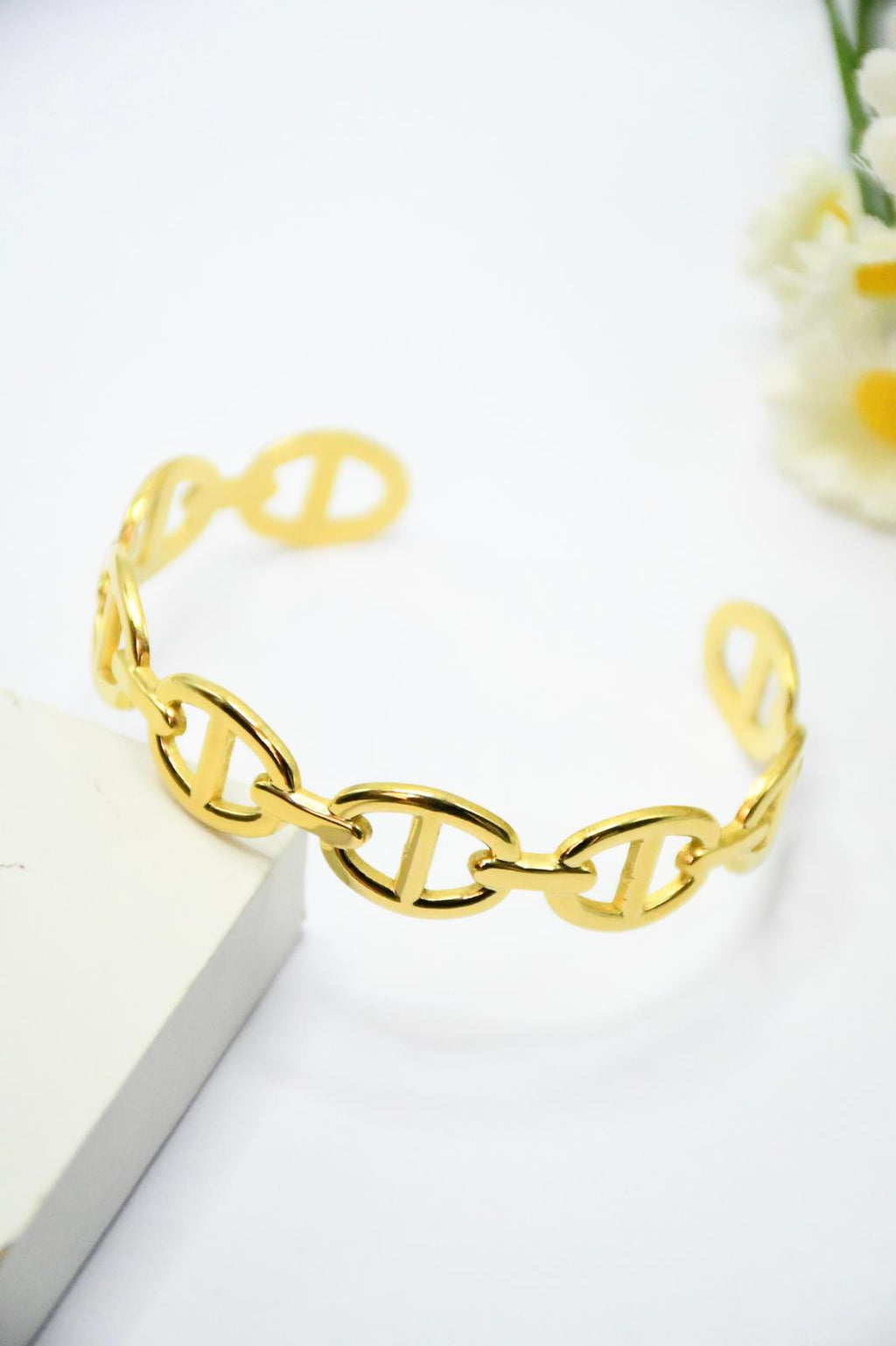 Bracelet Chaîne Marine Dorée – Maille Nautique