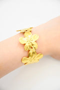 Bracelet Fleurs Dorées