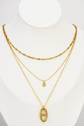 Collier Triple Rang Doré