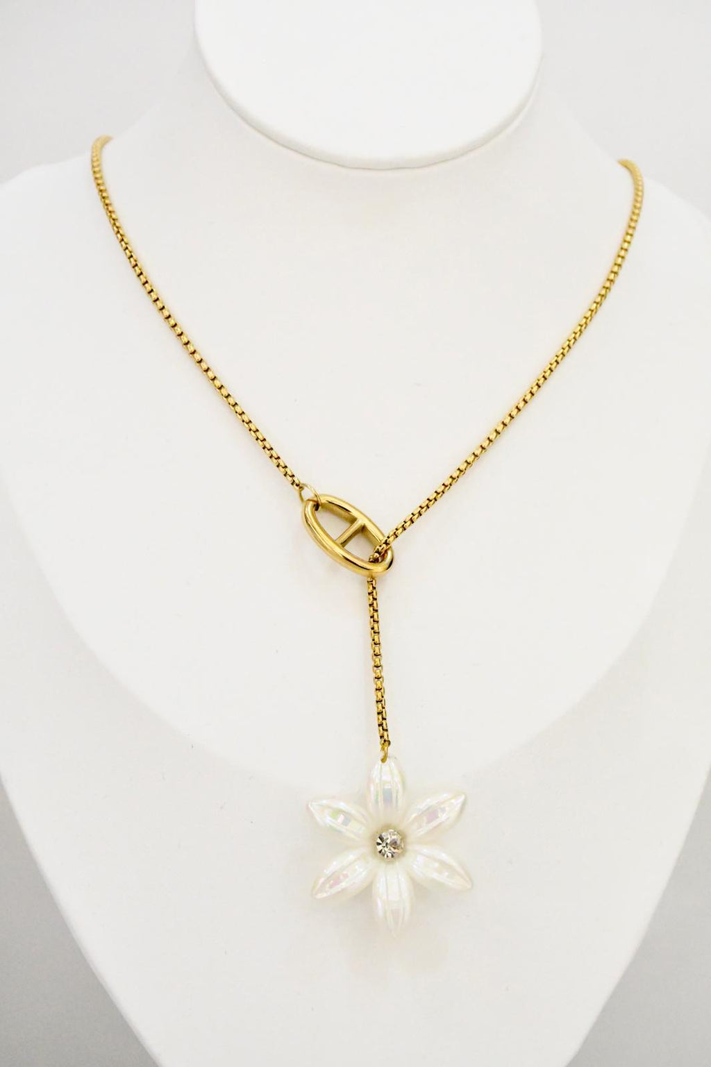 Collier Lariat Doré