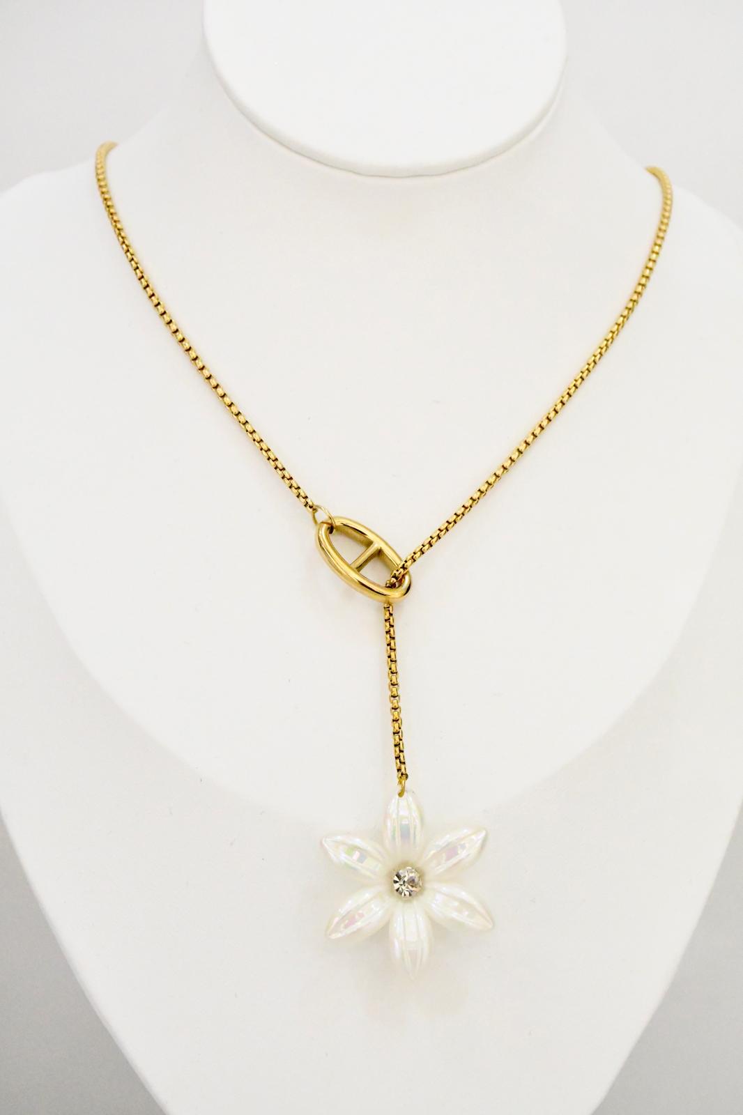 Collier Lariat Doré