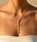 Collier Chute Etoiles Pavées et Strass