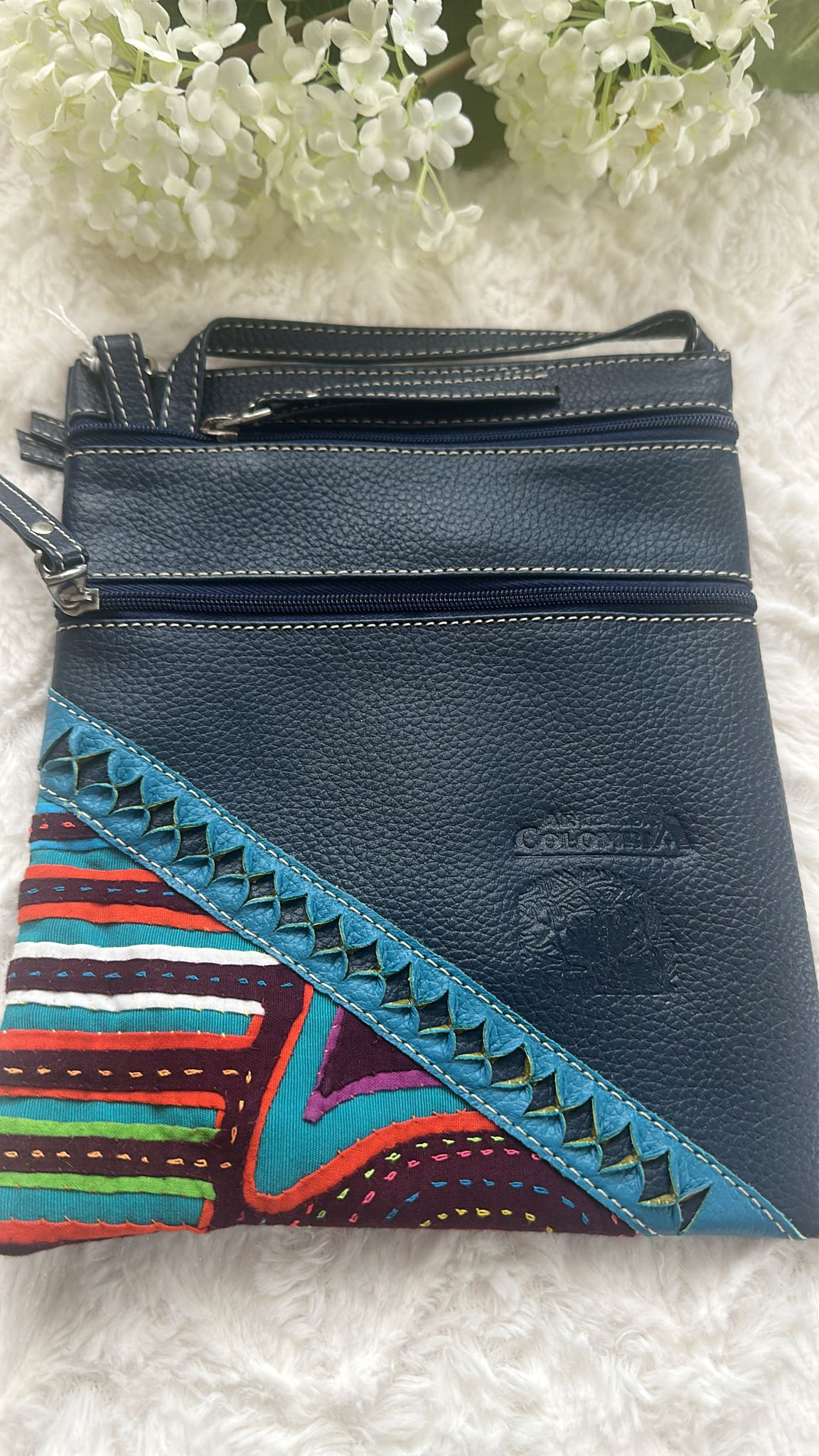 Sac Bandoulière rayures multicolores