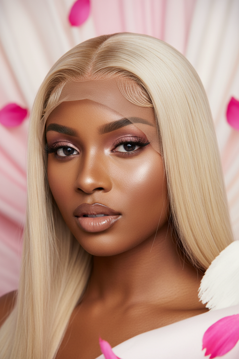 Gros plan lace frontal