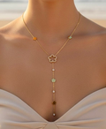 Collier Fleur Pavée