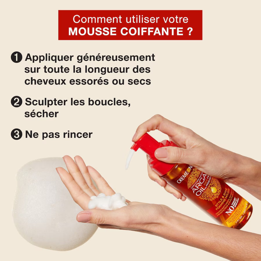 Mousse coiffante Argan Oil